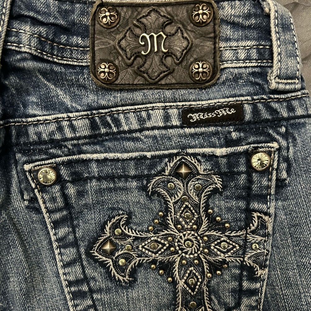 Miss Me Women's Blue Embellished Jeans